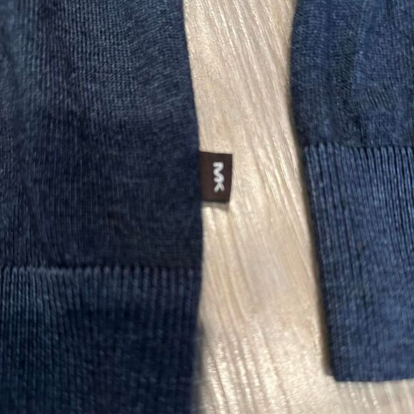 Michael Kors quarter-zip sweater jumper. Navy color. Size L. - Picture 2 of 6